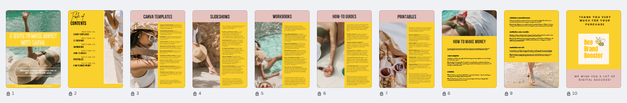 5 Ways to Make Money with Canva E-book + 30 ideas