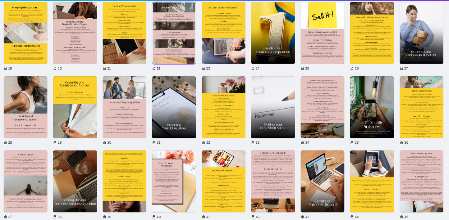 Mastering Etsy & Pinterest E-Book